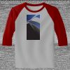 Raglan 3/4 Roundneck Shirt (Gray Body) Thumbnail