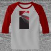 Raglan 3/4 Roundneck Shirt (Gray Body) Thumbnail