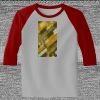 Raglan 3/4 Roundneck Shirt (Gray Body) Thumbnail