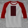 Raglan 3/4 Roundneck Shirt (Gray Body) Thumbnail