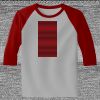 Raglan 3/4 Roundneck Shirt (Gray Body) Thumbnail