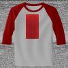 Raglan 3/4 Roundneck Shirt (Gray Body) Thumbnail