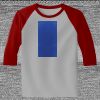 Raglan 3/4 Roundneck Shirt (Gray Body) Thumbnail