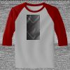 Raglan 3/4 Roundneck Shirt (Gray Body) Thumbnail