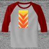 Raglan 3/4 Roundneck Shirt (Gray Body) Thumbnail