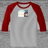 Raglan 3/4 Roundneck Shirt (Gray Body) Thumbnail