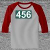 Raglan 3/4 Roundneck Shirt (Gray Body) Thumbnail