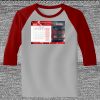 Raglan 3/4 Roundneck Shirt (Gray Body) Thumbnail