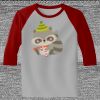 Raglan 3/4 Roundneck Shirt (Gray Body) Raglan 3/4 Roundneck Shirt (Gray Body) Thumbnail
