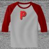 Raglan 3/4 Roundneck Shirt (Gray Body) Raglan 3/4 Roundneck Shirt (Gray Body) Thumbnail
