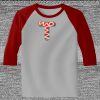 Raglan 3/4 Roundneck Shirt (Gray Body) Raglan 3/4 Roundneck Shirt (Gray Body) Thumbnail