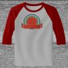 Raglan 3/4 Roundneck Shirt (Gray Body) Thumbnail