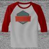Raglan 3/4 Roundneck Shirt (Gray Body) Thumbnail