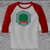 Raglan 3/4 Roundneck Shirt (Gray Body) Thumbnail