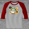 Raglan 3/4 Roundneck Shirt (Gray Body) Thumbnail