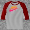 Raglan 3/4 Roundneck Shirt (Gray Body) Thumbnail
