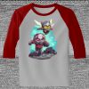 Raglan 3/4 Roundneck Shirt (Gray Body) Raglan 3/4 Roundneck Shirt (Gray Body) Thumbnail