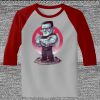 Raglan 3/4 Roundneck Shirt (Gray Body) Thumbnail