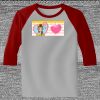 Raglan 3/4 Roundneck Shirt (Gray Body) Raglan 3/4 Roundneck Shirt (Gray Body) Thumbnail