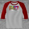 Raglan 3/4 Roundneck Shirt (Gray Body) Raglan 3/4 Roundneck Shirt (Gray Body) Thumbnail