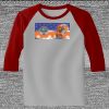Raglan 3/4 Roundneck Shirt (Gray Body) Thumbnail