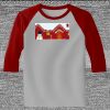 Raglan 3/4 Roundneck Shirt (Gray Body) Raglan 3/4 Roundneck Shirt (Gray Body) Thumbnail