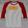 Raglan 3/4 Roundneck Shirt (Gray Body) Thumbnail