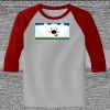Raglan 3/4 Roundneck Shirt (Gray Body) Raglan 3/4 Roundneck Shirt (Gray Body) Thumbnail