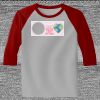 Raglan 3/4 Roundneck Shirt (Gray Body) Raglan 3/4 Roundneck Shirt (Gray Body) Thumbnail