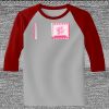 Raglan 3/4 Roundneck Shirt (Gray Body) Thumbnail