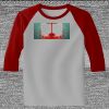 Raglan 3/4 Roundneck Shirt (Gray Body) Raglan 3/4 Roundneck Shirt (Gray Body) Thumbnail