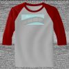 Raglan 3/4 Roundneck Shirt (Gray Body) Thumbnail