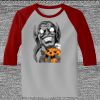 Raglan 3/4 Roundneck Shirt (Gray Body) Thumbnail