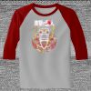 Raglan 3/4 Roundneck Shirt (Gray Body) Thumbnail