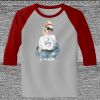 Raglan 3/4 Roundneck Shirt (Gray Body) Thumbnail