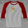 Raglan 3/4 Roundneck Shirt (Gray Body) Thumbnail