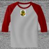 Raglan 3/4 Roundneck Shirt (Gray Body) Thumbnail