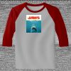 Raglan 3/4 Roundneck Shirt (Gray Body) Thumbnail