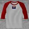 Raglan 3/4 Roundneck Shirt (Gray Body) Thumbnail