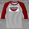 Raglan 3/4 Roundneck Shirt (Gray Body) Thumbnail