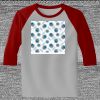 Raglan 3/4 Roundneck Shirt (Gray Body) Thumbnail