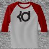 Raglan 3/4 Roundneck Shirt (Gray Body) Thumbnail