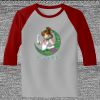 Raglan 3/4 Roundneck Shirt (Gray Body) Thumbnail