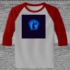 Raglan 3/4 Roundneck Shirt (Gray Body) Thumbnail