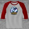 Raglan 3/4 Roundneck Shirt (Gray Body) Thumbnail