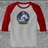 Raglan 3/4 Roundneck Shirt (Gray Body) Thumbnail