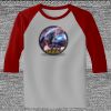 Raglan 3/4 Roundneck Shirt (Gray Body) Thumbnail