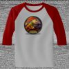 Raglan 3/4 Roundneck Shirt (Gray Body) Thumbnail