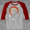 Raglan 3/4 Roundneck Shirt (Gray Body) Thumbnail