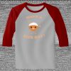 Raglan 3/4 Roundneck Shirt (Gray Body) Thumbnail